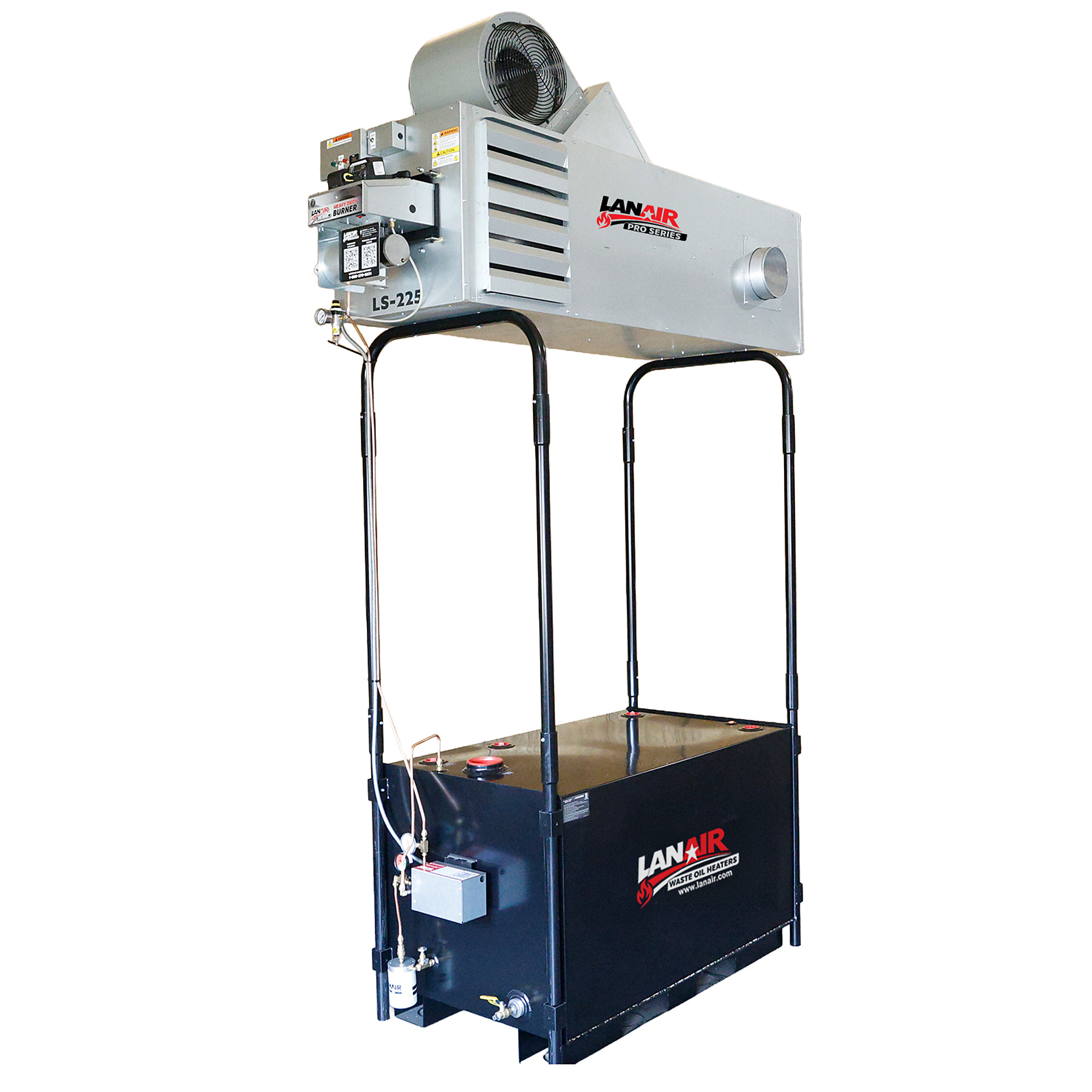 LS-225D R w/250G Tank Mounted Waste Oil Heater